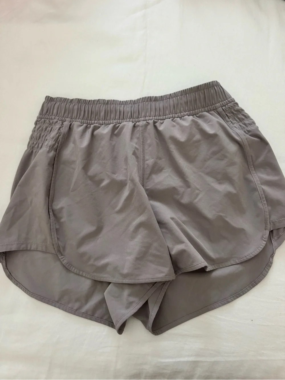lululemon athletica Women's Running Shorts in Taupe Gray